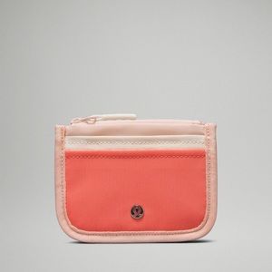 Lululemon True Identity Card Case, Pink Mist/White Opal/Raspberry Cream - NWT